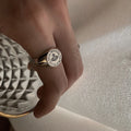 Joyas Anillos Fashion Jewelry Classic Dainty Signet Open Custom Finger Rings for Men Women