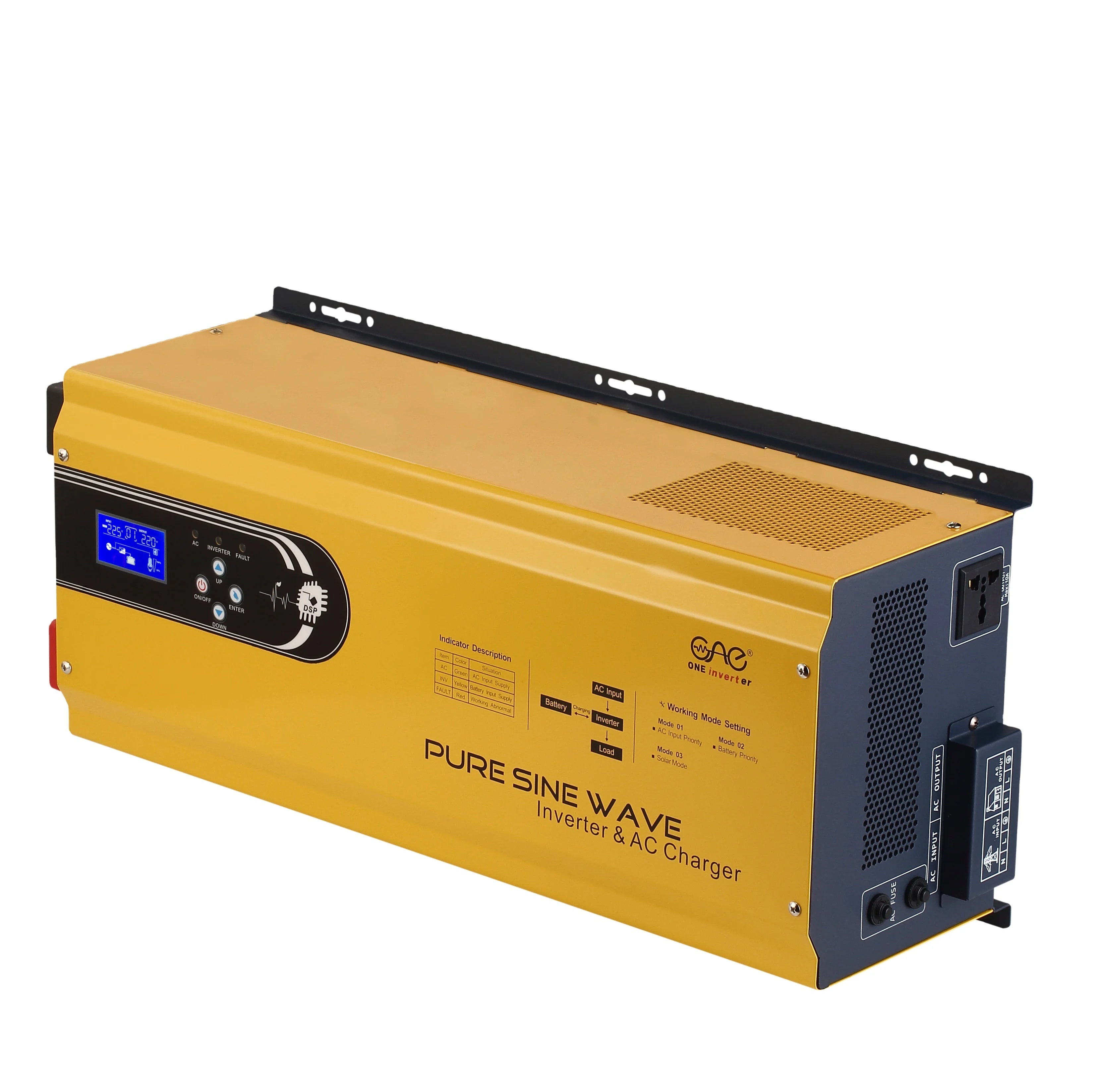 12V 220V 5000W Hybrid Inverter 1000W 1500W 2000W 3000W 4000W 6000W Inversor Solar 24V 48V 110V 120V Pure Sine Wave Inverter