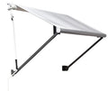 Window Sunshade Heavy Duty Drop Arm Retractable Awnings Remote Control 5-Year Warranty Extendable Aluminum Frame Acrylic Sail