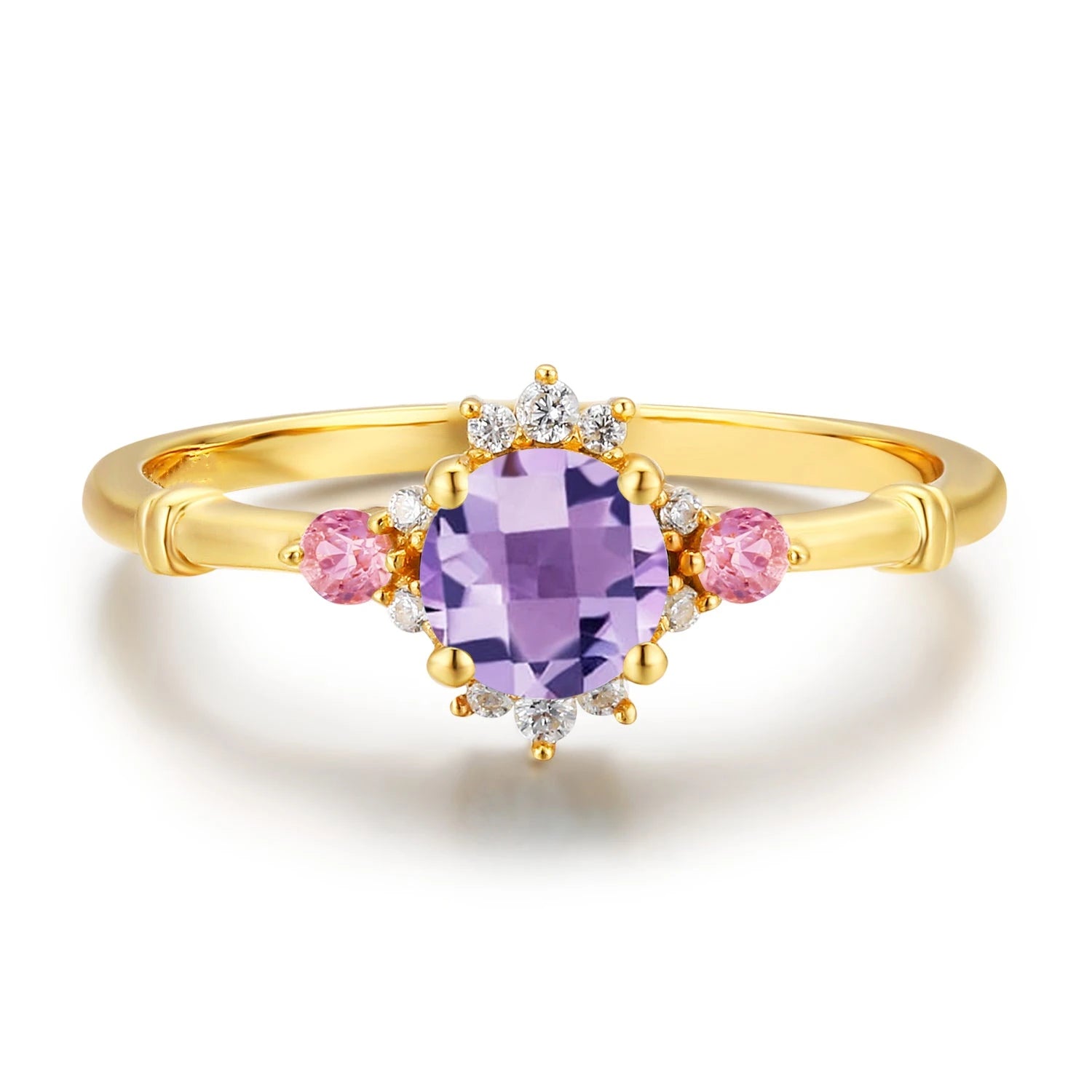 Laodun Women Fine Jewelry S925 Ring Classic Elegant Wedding Bands Zircon Sterling Silver Customize Diamond Ring Vermeil