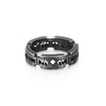 KALEN Gothic Punk Blade Shape Hip Hop Jewelry Rings Stainless Steel Ring for Man