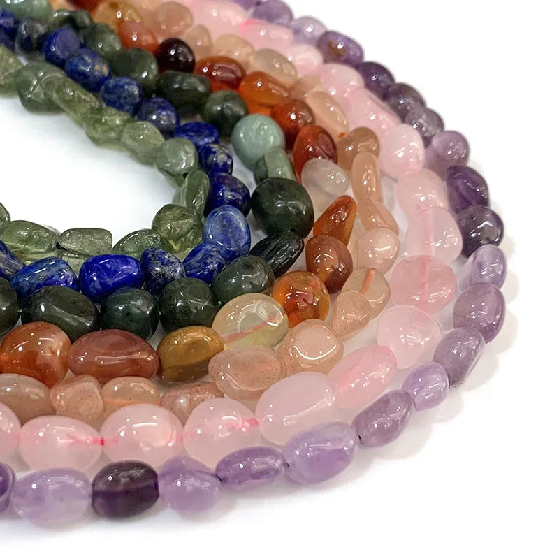 Wholesale Irregular Natural Stone Diy Tiger Eye Crystal Opal Amethyst Beads Making Bracelet Jewelry