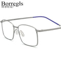 Borregls Titanium Glasses Frame Men Brand Designer Lightweight High Quality Square Eyeglasses Japanese Optical Eyewear 185705