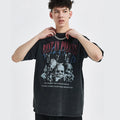 w Arrivals Summer Washed Skull Print T-shirts for Men 100% Cotton Hip-hop Short Sleeve t Shirt