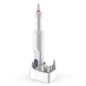 Professional Electric Manicure Pedicure Set New Nail Buffer Drill Callus Remover Polisher 3.7V 180grit White