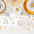 Pafu Ramadan Party Home Table Decorations Eid Mubarak Wooden Ornament Decorations Eid Mubarak Wooden Letter Sign