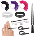 DIY Jewelry Making Finger Measurement Tool Plastic Bracelet Ring Sizer Mandrel Measuring Stick Sizing Tools
