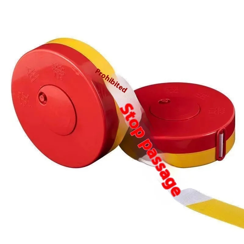 Telescopic Type Safety Warning Line Traffic Construction Site Warning Belt Boxed 50 Meters Safety Isolation Warning Line