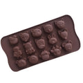 Factory Direct Supply Saffron Animal Design Silicon Mold Cheap Price Zoo Shape Silicone Baking Mold Wholesale for Chocolate
