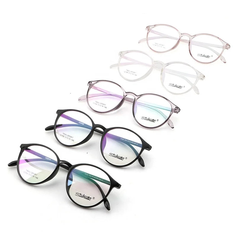 Shenzhen Factory Wholesale Optical Elegance Round Glasses Tr90 Thin Frames Unisex Latest Design MegaBDM