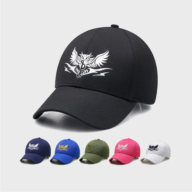Custom Embroidery Logo 6 Panel Oxford Cotton Fruit Pattern Puff Printing Private Label Polo Baseball Caps