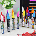 Double Tips Multicolor Dry Erasable Liquid Chalk Marker Pen Highlighter Fluorescent Pen for Glass