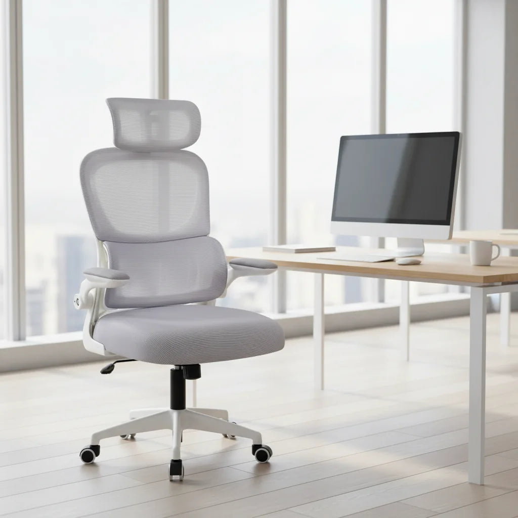 Office Seating Solution High Back Swivel Lumbar Support High Back Ergonomic Executive Multi-Function Mesh Fabric Office Chair