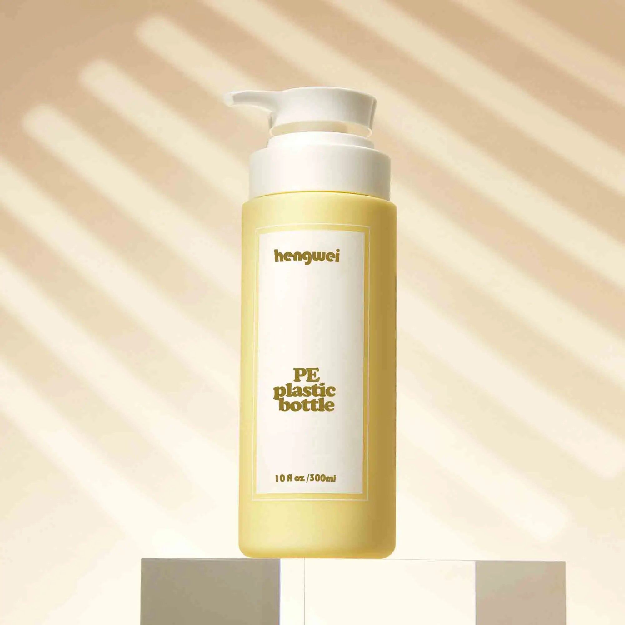 Wholesale Luxury 10oz 300ml Wash Body Cosmetic Lotion Pump Shower Gel Hdpe Shampoo Conditioner Plastic Packagingbottle PE White