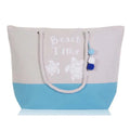 High Quality Custom logo Beach Bag Shopping Tote Bag Beach Cotton Canvas Beach Bag with Zipper
