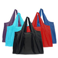 Large Capacity Eco-friendly Folding Storage Bag Portable Handheld Shopping Bag Made Durable Polyester Letter Oxford Cloth