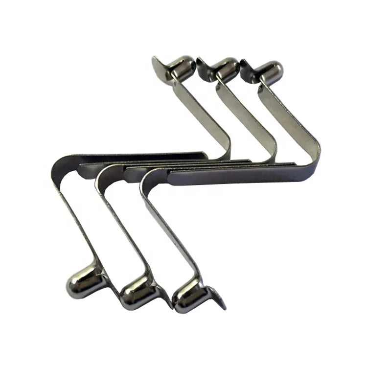 High Quality Single End Button Clip Spring Leg Button Clip Button Spring Clip Retainer Spring Button Lock for Tarp Tent Pole
