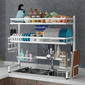 2 Tier Layer Double Layer Dish Rack Sink Over the Sink Dish Rack Dish Rack