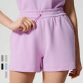 SHINBENE High Waist Cozy Modal 4\" Casual Summer Bermuda Shorts Solid Pattern Lounge Athletic Gym Shorts with Pockets