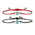 Newest Arrival Simple Red Rope Chain Devil Eyes Charm Bracelet Handmade Turkish Evils Eyes Bracelet for Couple