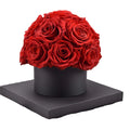 HFlora Hot Sale Factory Direct Eternal Preserved Rose Forever Flower Acrylic Mushroom Gift Box for Day Mother's Day Graduation