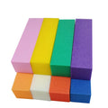Wholesale 10 Pieces Per Bag of Colored Nail Polish Pads Sponge File Tools Sponge Nail Buffer Blocks