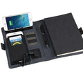 Custom A5 Wireless Charging Notebook for Business & Travel Leather Office Binder with Notepad Custom Colors Logos for Promotions