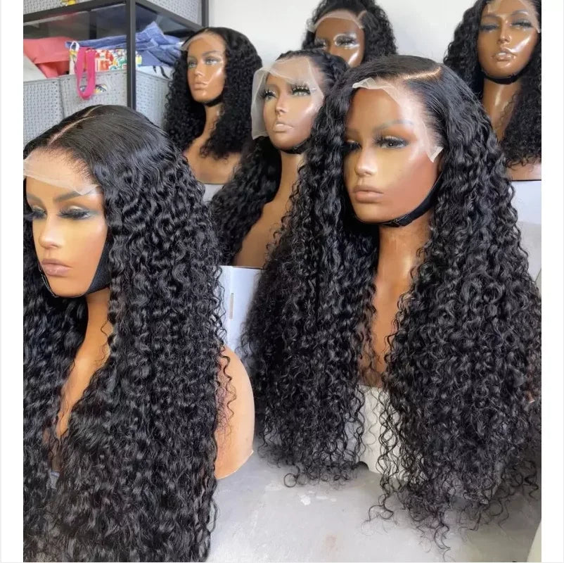 Hot Products 4x4 13x4 Lace Curly Virgin Human Hair Glueless Lace Front Wig Real Full Human Hair Jerry Curly Wig Lace Front Wigs