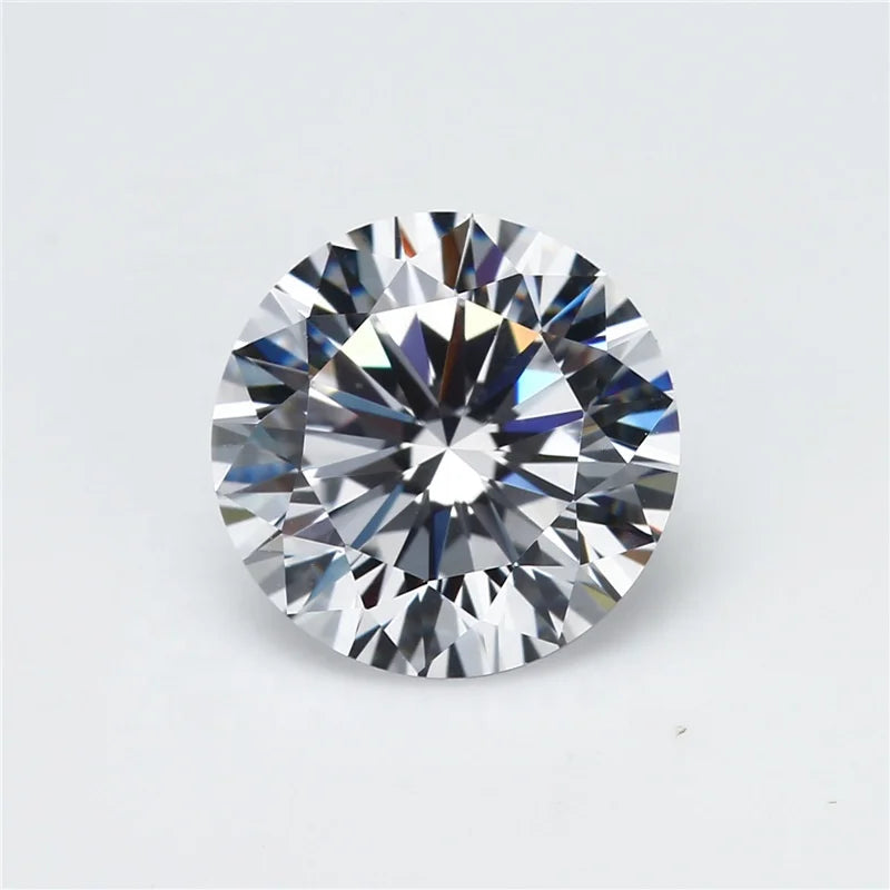 Factory Price 0.8ct-8ct Moissanite GH White Round Brilliant Cut Loose Moissanites Gemstones for Jewelry Earring 6-13mm
