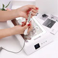 OEM/ODM Professional Portable 85W Nail Salon Dryer Tool ABS Plastic Vacuum Cleaner Square Nail Table Dust Collector Liquid Form