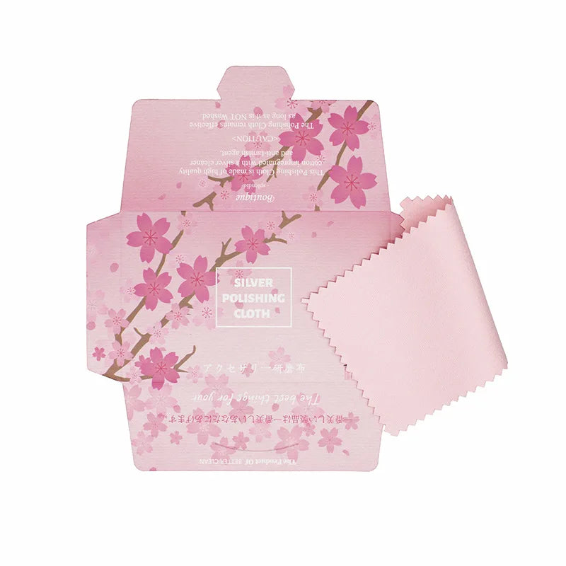 Custom Silver Jewelry Cleaner Cloth Microfiber and Suede with Paper Envelope Low MOQ for Cleaning