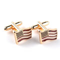 Classic Design Ready to Ship Fashion American Flag Cufflink USA Country Fashion Metal Alloy Cuff-link for Men Suppliers