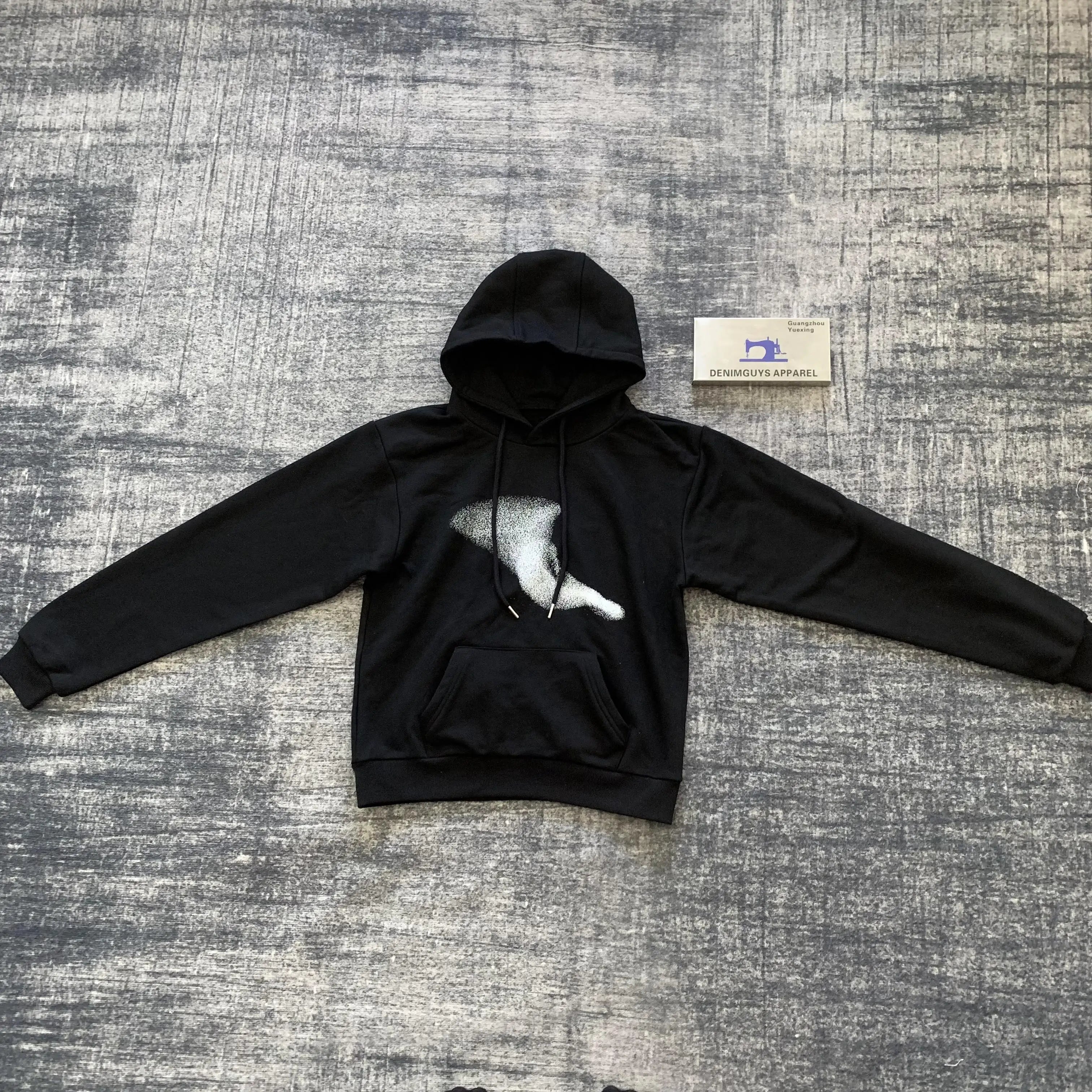 DENIMGUYS Hoodies & Sweatshirts for Men and Women Custom Logo Screen Printing Special Pocket Cuff Streetwear Pullover Hoodie