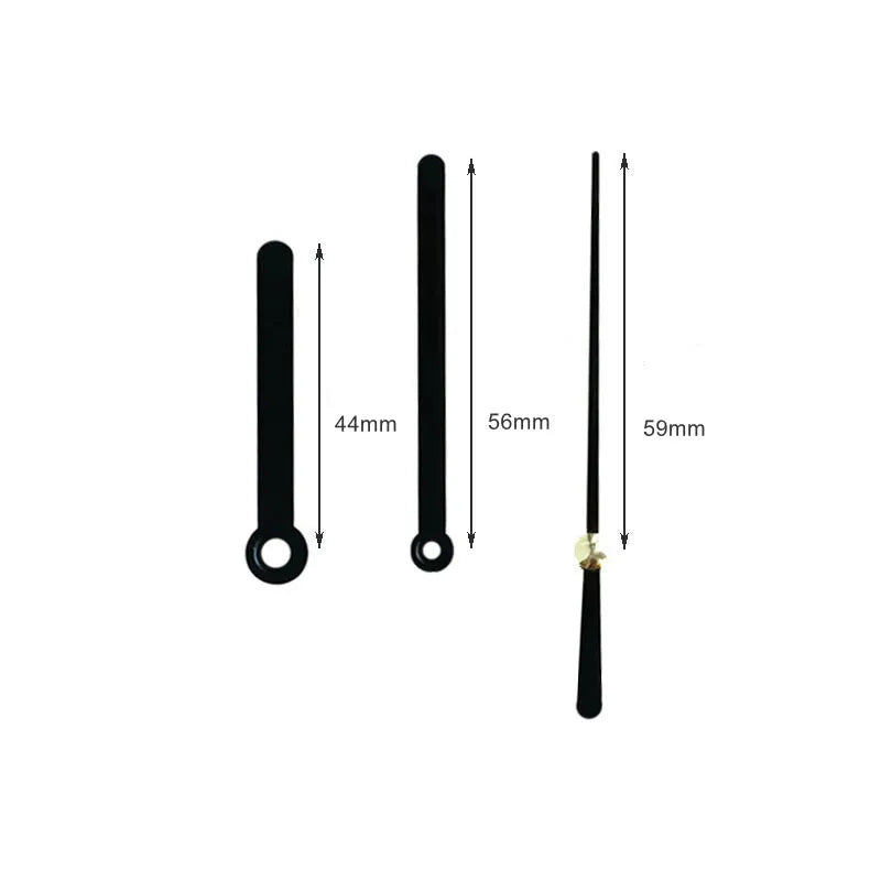 DIY Parts Wall Quartz Replacement Aluminum Free Size Clocks Pointers Needles Only