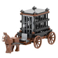 MOC5016 83pcs Leguoguo Medival Military Set Prison Car Mini Action Figures Building Blocks Toys Building Kit