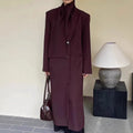 Boutique Wholesale 2026 Autumn and Winter New Fashion Style Scarf Collar Shawl High-end Long Women's Jacket