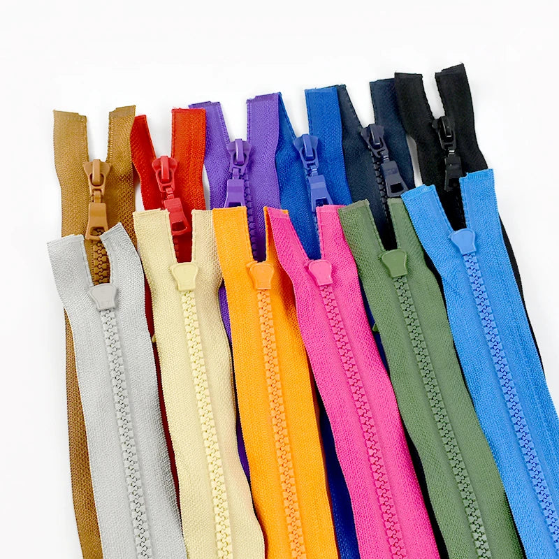 Meetee AP204 5# DIY Black 25cm DIY Sewing Zipper Resin Closed End Zipper for Jacket Coat Garment Color Decorative
