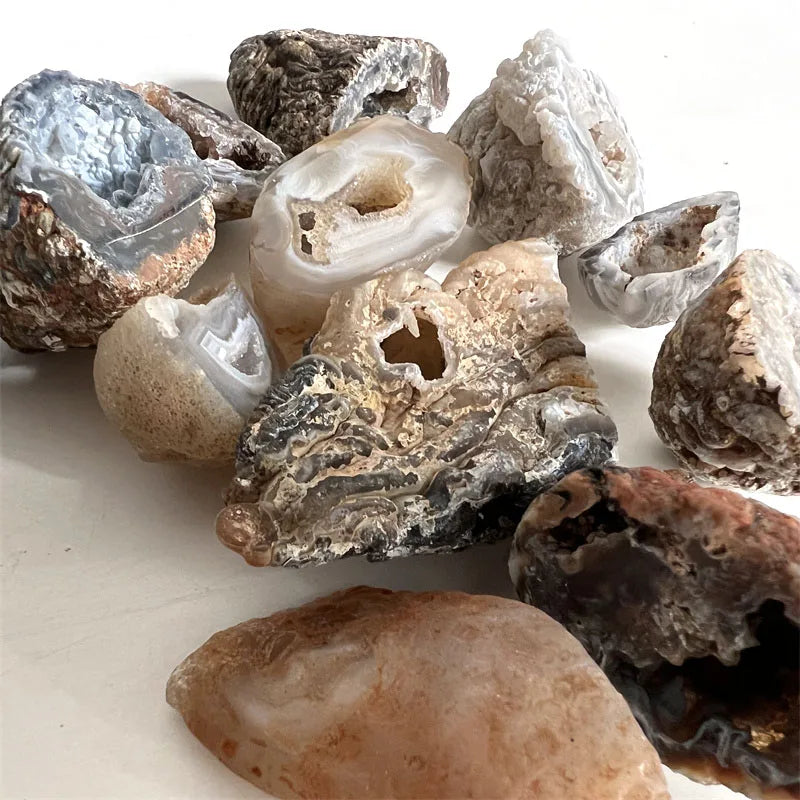 Rough Geode  Agate  Natural Crystals Stones Cave Agate Crystal Cluster Agate Geode for Decoration