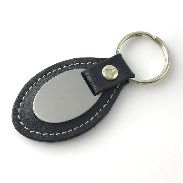 Wholesale Custom Printing Logo Design Key Ring Sublimation Personalized Trolley Key Chain Custom Leather Keychain