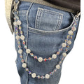 New Arrival 12mm Disco Ball Rhinestone Beaded Wallet Chain Hip Hop Style Pocket Belt Jeans Chain Fashion Body Jewelry