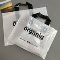Custom Reusable Eco Friendly Plastic Tote Handle Bag LDPE HDPE Carrier Clothes Die Cut Packaging Shopping Bag with logo for Shop