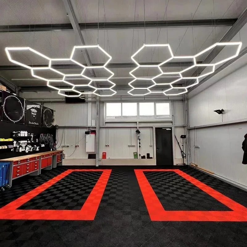 Easy-To-Install Pp Click Garage Waterproof Outdoor Floor Tiles Car Wash Shop Flooring Garage Pvc Floor Tiles 18 Mm Thick