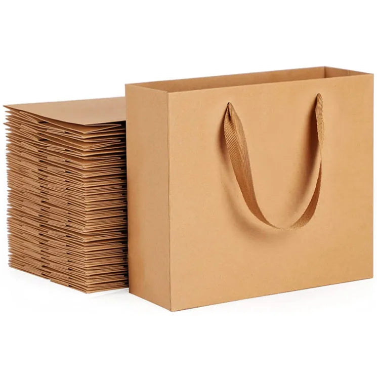 Professional Custom Paper Shopping Gift Bag With Handles Shoes Sock Cloth