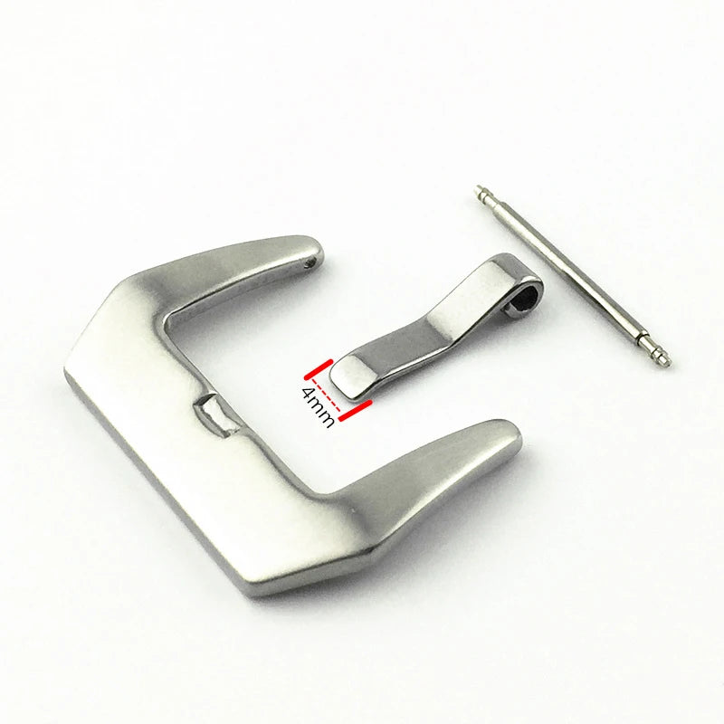 Custom Metal Steel Leather Watch Strap Clasp for Panerai Watch 18 20 22 24 26mm Buckle