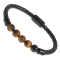 Natural Stone 5beads Knitting Magnetic Bracelet ST163