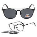 R6002 Double Bridge Metal Magnetic Clip on Sunglasses
