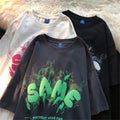 100% Cotton Knitted Loose Heavy Weight Oversized T-Shirt with Custom Foam 3D Logo and Embroidery Men's for Tee