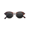 New Model Round Dark Brown Half Frame Men Women Acetate Sunglasses