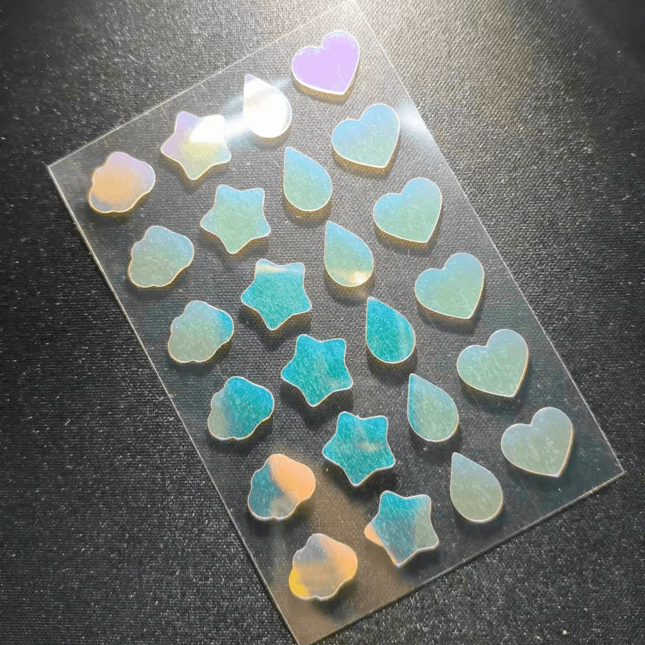 Hysent Hot Sales Dazzling Holographic Hydrocolloid Acne Patches Colorful Laser Holographic Cover for Acne Pimple Patches