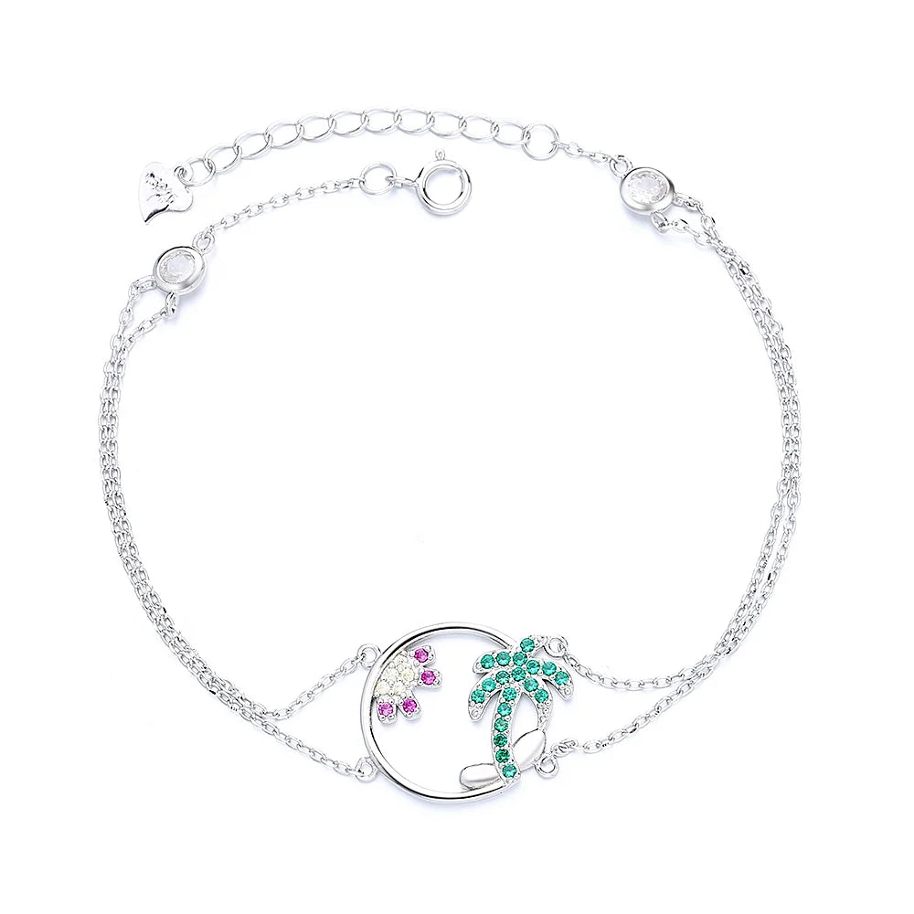 Coconut Palm Bracelet Hawaiian Color Bracelet